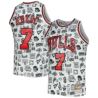 Mitchell  Ness Toni Kukoc Chicago Bulls 1997/98 Hardwood Classics Doodle Swingman Jersey