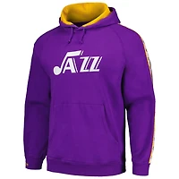 Mitchell  Ness Utah Jazz Hardwood Classics Nights Raglan Pullover Hoodie