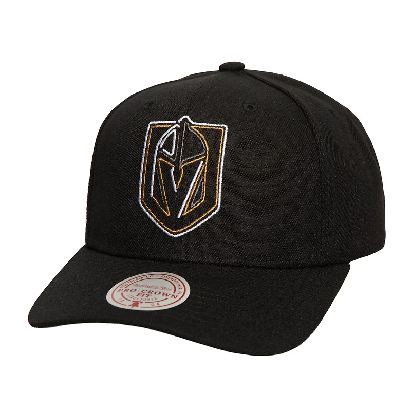 Mitchell Ness Vegas Golden Knights Soul Strike Neon Logo Pro Crown Adjustable Hat
