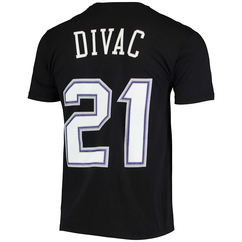 Mitchell  Ness Vlade Divac Sacramento Kings Hardwood Classics Stitch Name Number T-Shirt