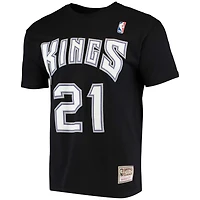 Mitchell  Ness Vlade Divac Sacramento Kings Hardwood Classics Stitch Name Number T-Shirt