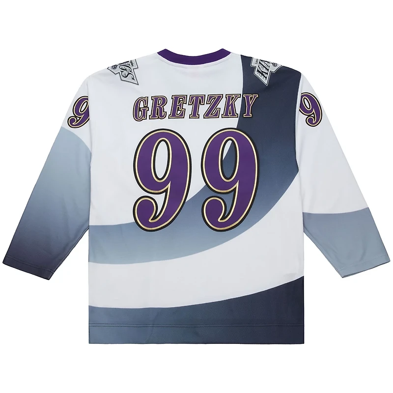 Mitchell Ness Wayne Gretzky Los Angeles Kings Big Tall 1995-96 Blue Line 20 Jersey