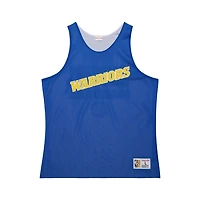 Mitchell  Ness White Golden State Warriors Hardwood Classics Reversible Mesh Practice Jersey