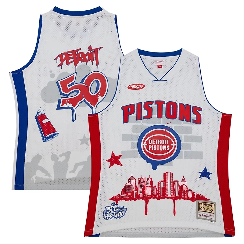Mitchell  Ness x Tats Cru Detroit Pistons Hardwood Classics Fashion Jersey