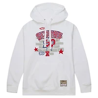 Mitchell  Ness x Tats Cru Philadelphia 76ers Hardwood Classics Brick Pullover Hoodie