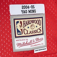 Mitchell  Ness Yao Ming /Red Houston Rockets Hardwood Classics 2004/05 Split Swingman Jersey