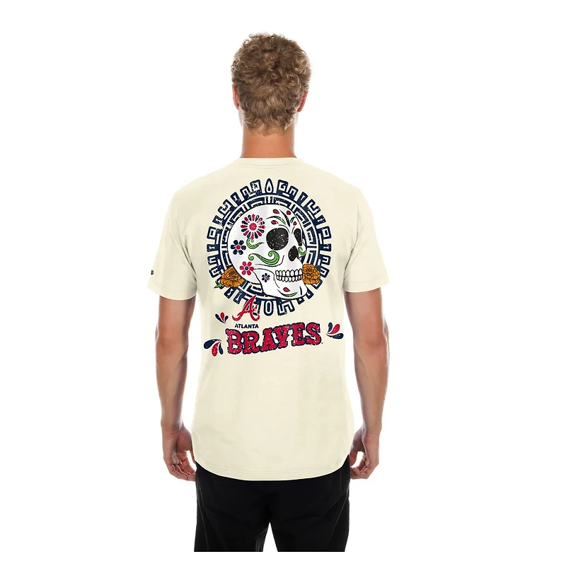 New Era Atlanta Braves Dia de los Muertos Sugar Skull T-Shirt