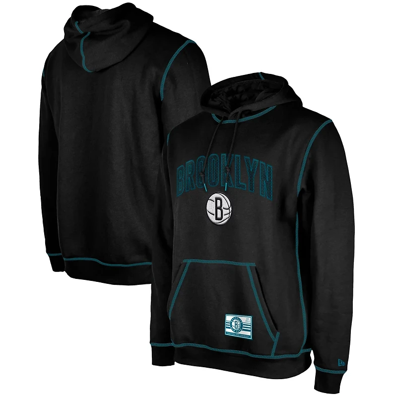 New Era Brooklyn Nets 2023/24 City Edition Satin Stitch Elite Pack Pullover Hoodie
