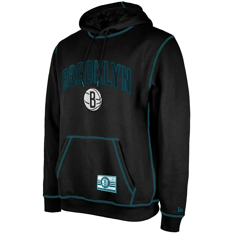 New Era Brooklyn Nets 2023/24 City Edition Satin Stitch Elite Pack Pullover Hoodie