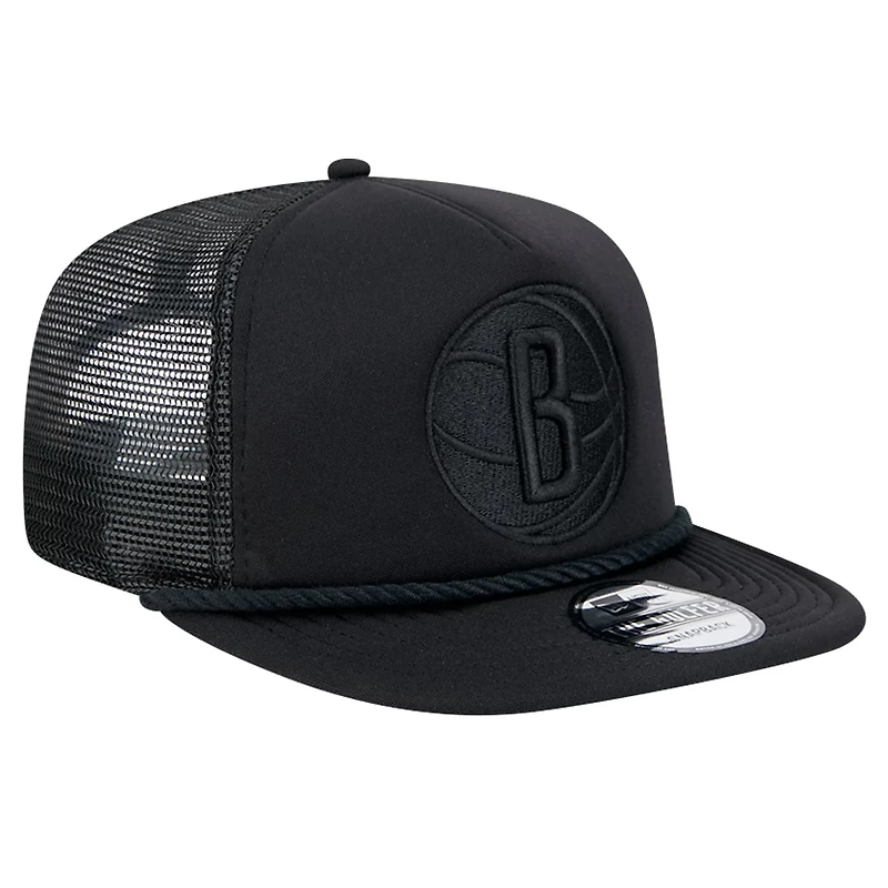 New Era Brooklyn Nets Tone Foam Meshback Golfer Snapback Hat