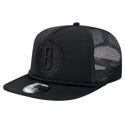 New Era Brooklyn Nets Tone Foam Meshback Golfer Snapback Hat