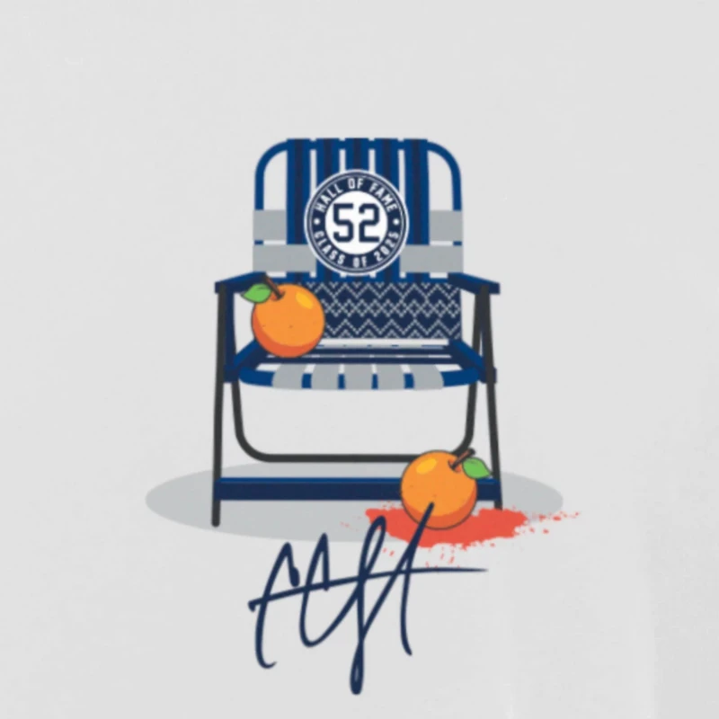 New Era CC Sabathia New York Yankees 2025 National Baseball Hall of Fame Grapefruit Chair T-Shirt