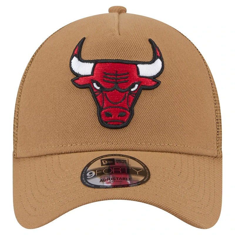 New Era Chicago Bulls 9FORTY A-Frame Trucker Adjustable Hat