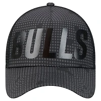 New Era Chicago Bulls Midnight Ink Tonal A-Frame Trucker 9FORTY Adjustable Hat