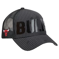 New Era Chicago Bulls Midnight Ink Tonal A-Frame Trucker 9FORTY Adjustable Hat