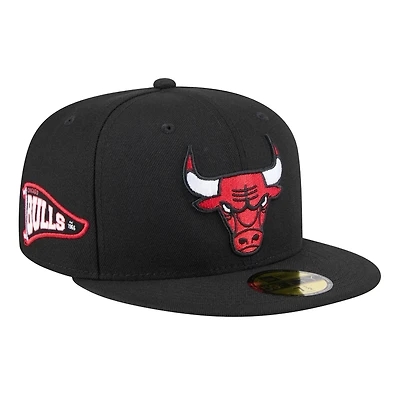 New Era Chicago Bulls Throwback Pennant 59FIFTY Fitted Hat