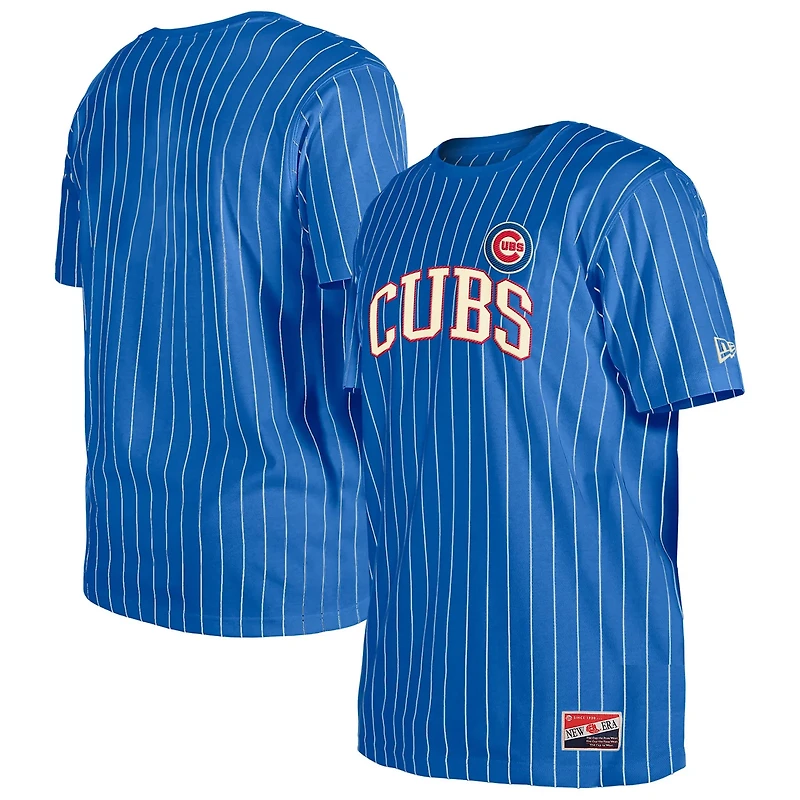 New Era Chicago Cubs Throwback Pinstripe T-Shirt