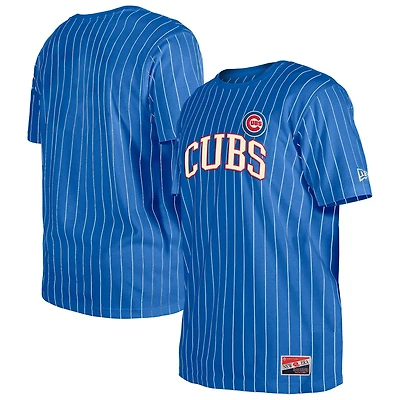 New Era Chicago Cubs Throwback Pinstripe T-Shirt