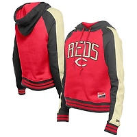 New Era Cincinnati s Cooperstown Collection Cropped Raglan Pullover Hoodie