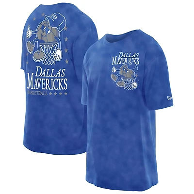 New Era Dallas Mavericks Old School Sport Enzyme Wash Oversized T-Shirt