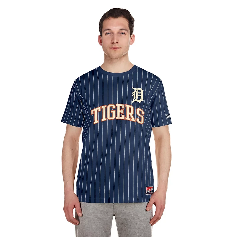 New Era Detroit Tigers Throwback Pinstripe T-Shirt