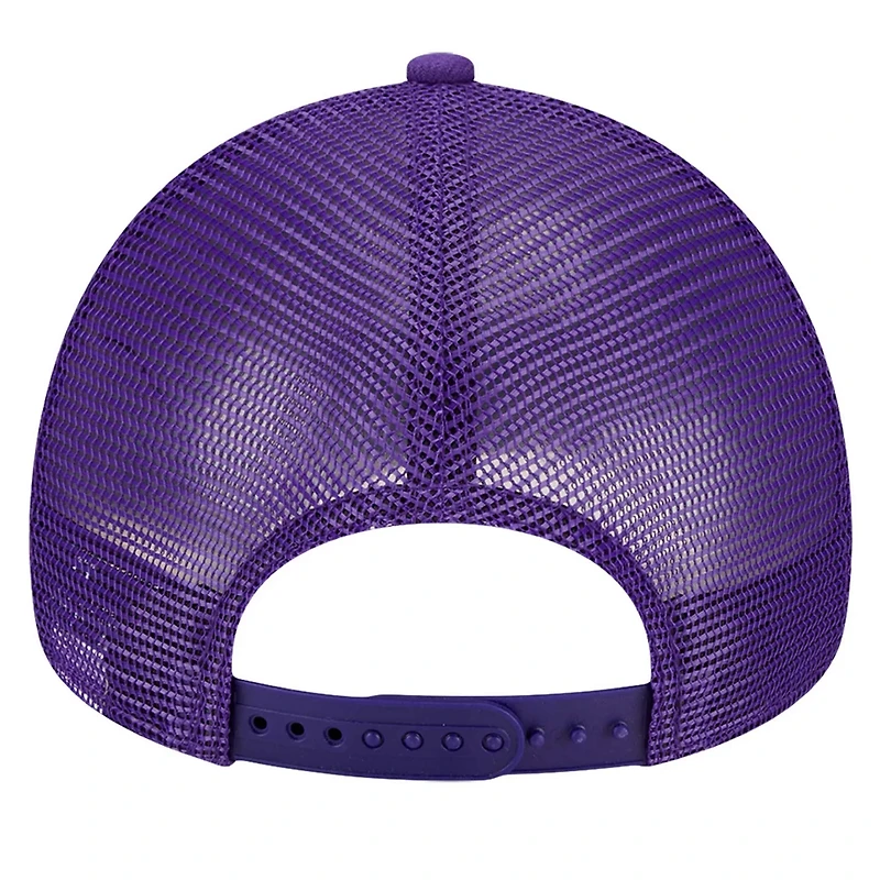 New Era Gold Los Angeles Lakers Tip Off A-Frame Trucker 9FORTY Adjustable Hat