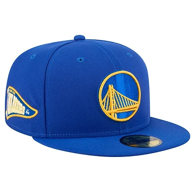 New Era Golden State Warriors Throwback Pennant 59FIFTY Fitted Hat