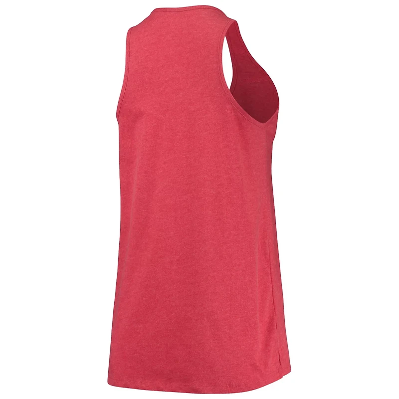 New Era Heathered Chicago Bulls Scoop-Neck Racerback Tank Top