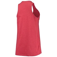 New Era Heathered Chicago Bulls Scoop-Neck Racerback Tank Top