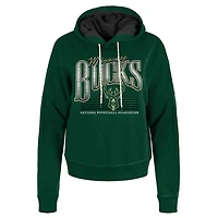 New Era Hunter Milwaukee Bucks Boxy Pullover Hoodie