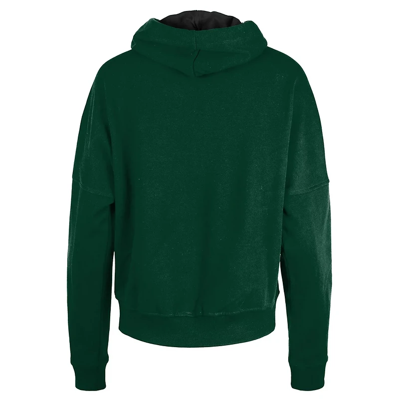 New Era Hunter Milwaukee Bucks Boxy Pullover Hoodie