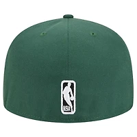 New Era Hunter Milwaukee Bucks Sport Night Script Sided 59FIFTY Fitted Hat