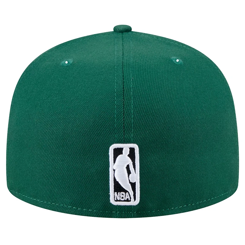 New Era Hunter Milwaukee Bucks Throwback Pennant 59FIFTY Fitted Hat