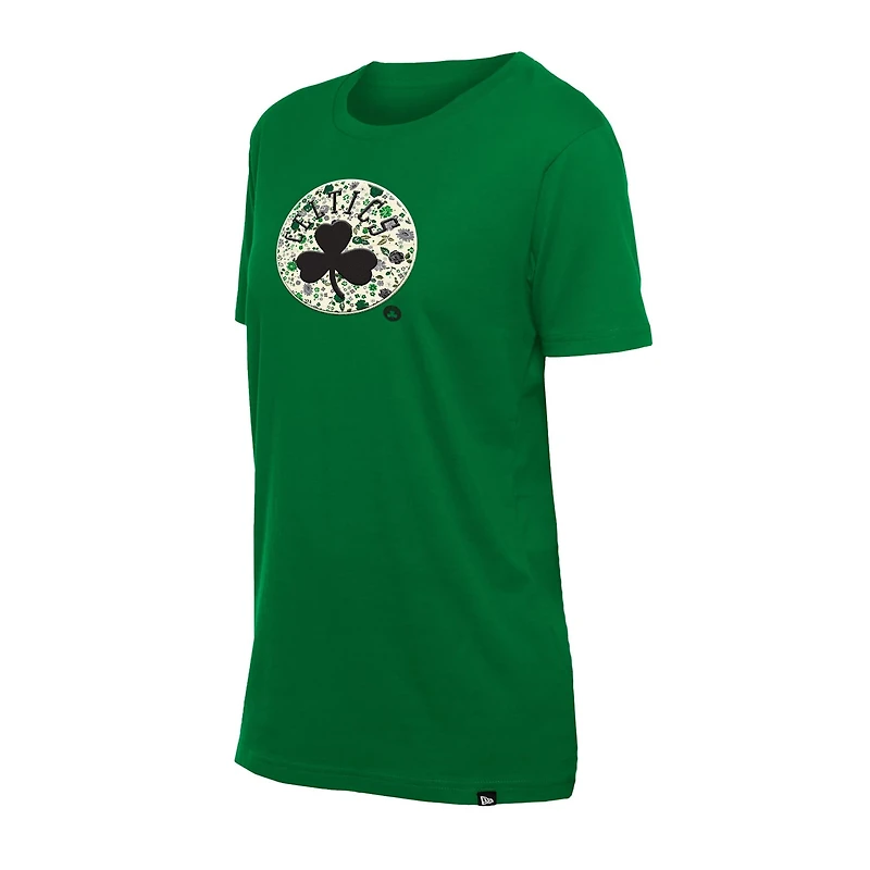New Era Kelly Boston Celtics Glam Game Flower T-Shirt