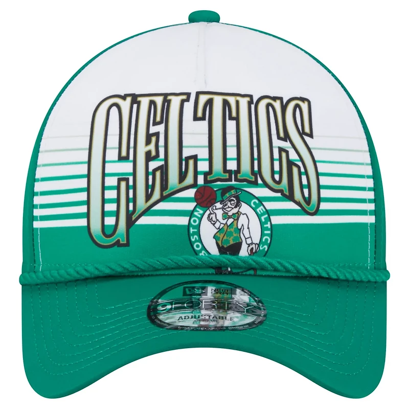 New Era Kelly Boston Celtics Throwback Gradient A-Frame 9FORTY Adjustable Hat