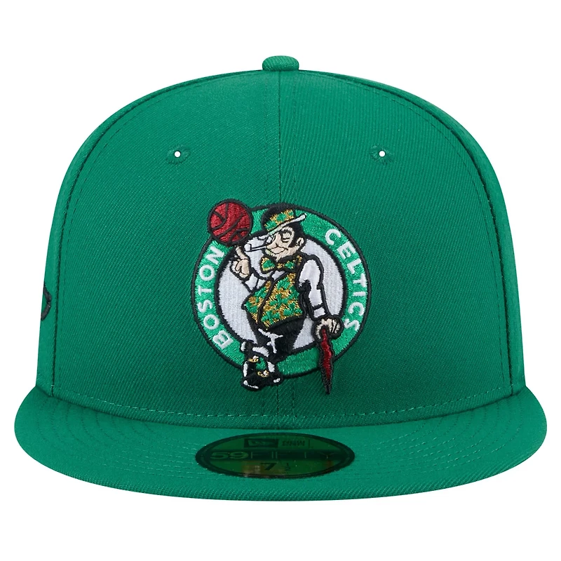 New Era Kelly Boston Celtics Throwback Pennant 59FIFTY Fitted Hat