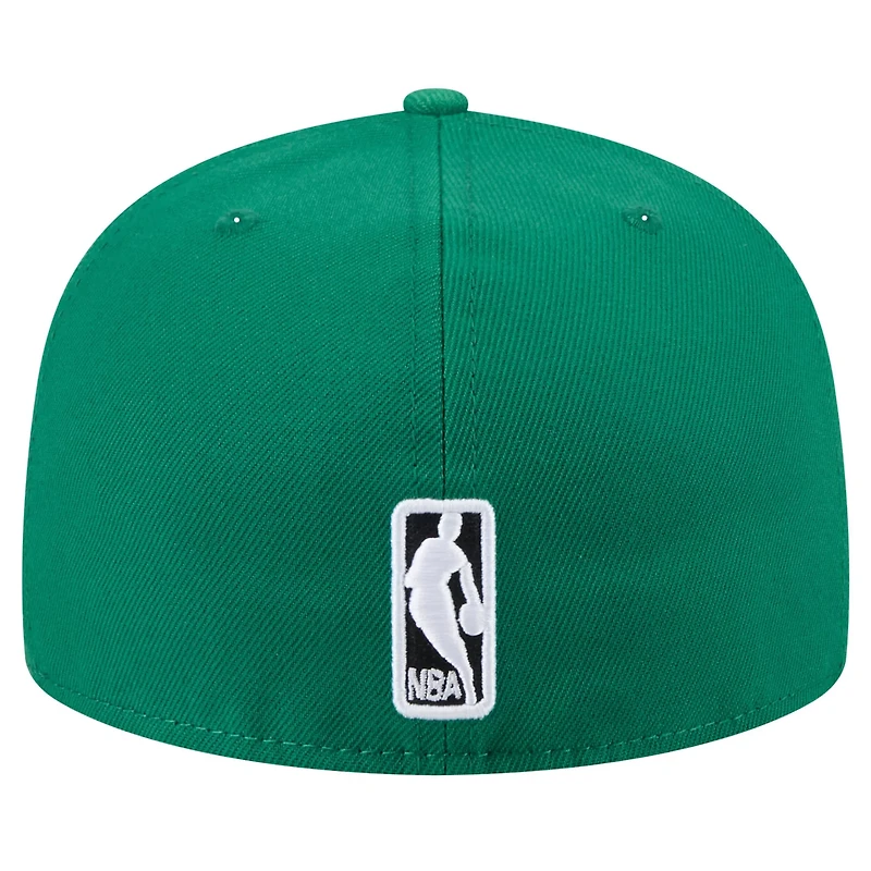 New Era Kelly Boston Celtics Throwback Pennant 59FIFTY Fitted Hat