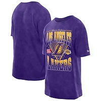 New Era Los Angeles Lakers Old School Sport Vintage Wash T-Shirt