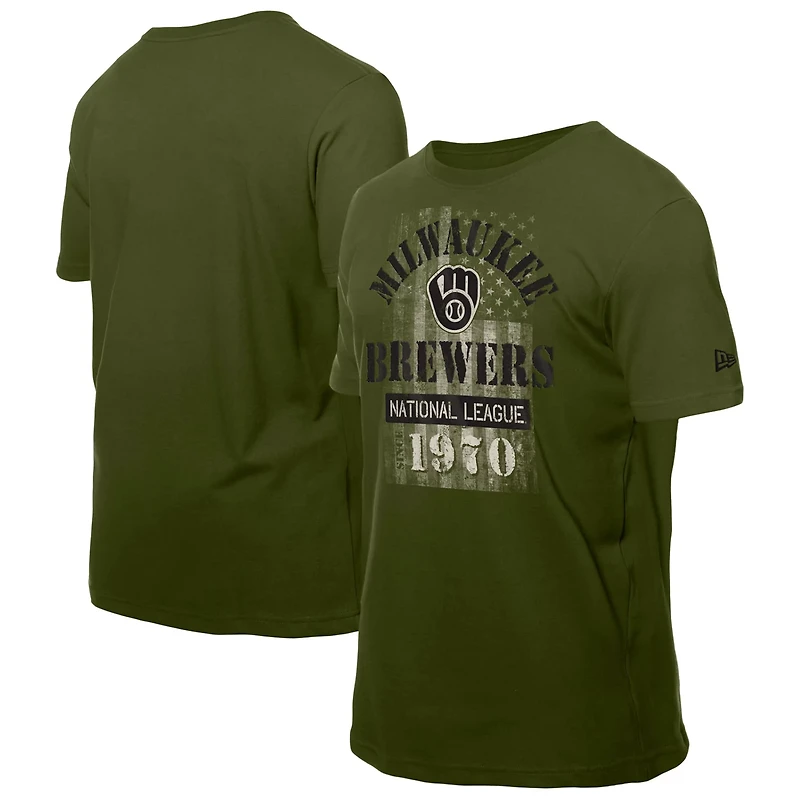 New Era Milwaukee Brewers Armed Forces T-Shirt