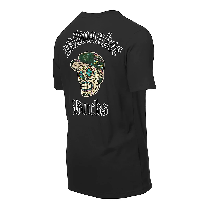 New Era Milwaukee Bucks Sugar Skulls T-Shirt
