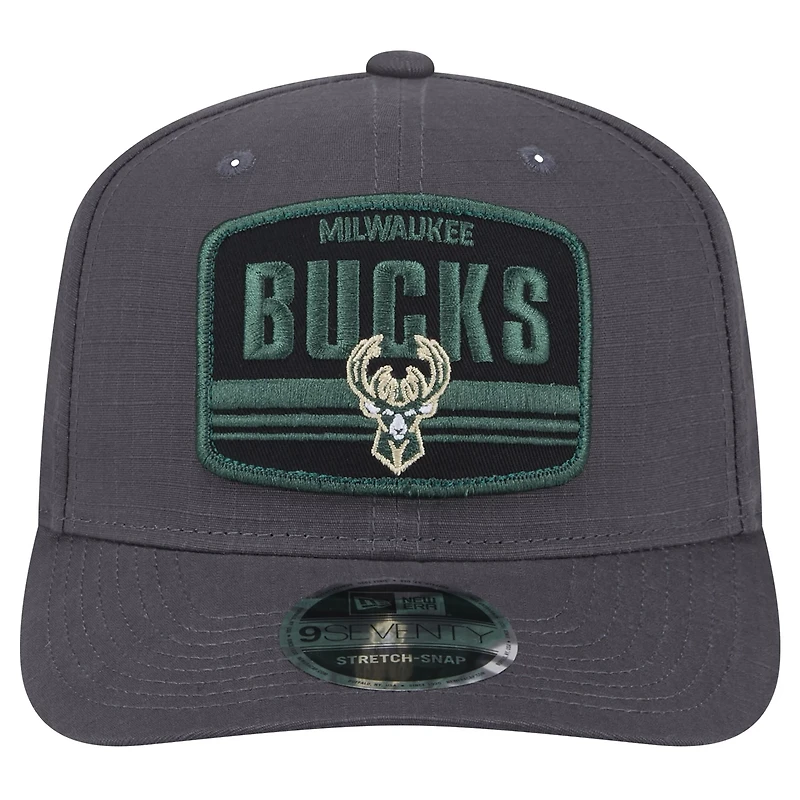 New Era Milwaukee Bucks Team Elevated Patch 9SEVENTY Adjustable Hat