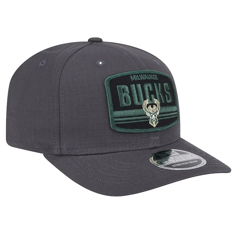 New Era Milwaukee Bucks Team Elevated Patch 9SEVENTY Adjustable Hat