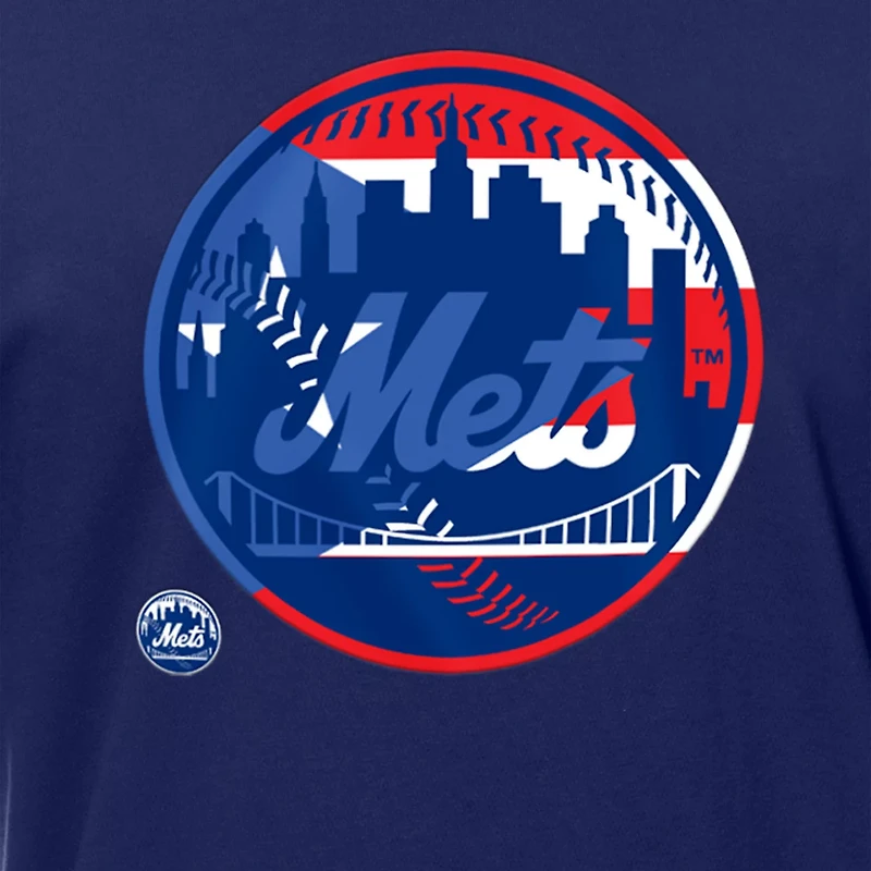 New Era New York Mets Puerto Rican Flag Logo T-Shirt