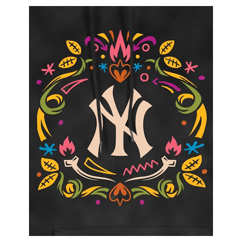 New Era York Yankees Da de Muertos Mineral Wash Hoodie Sweatshirt