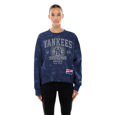 New Era York Yankees Throwback Oversized Boxy Sweatshirt