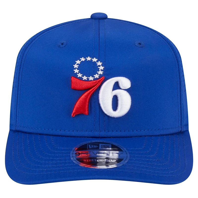 New Era Philadelphia 76ers Adventure Perform COOLERA 9SEVENTY Stretch-Snap Adjustable Hat