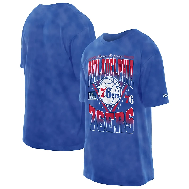 New Era Philadelphia 76ers Boxy Old School Sport Vintage Wash T-Shirt
