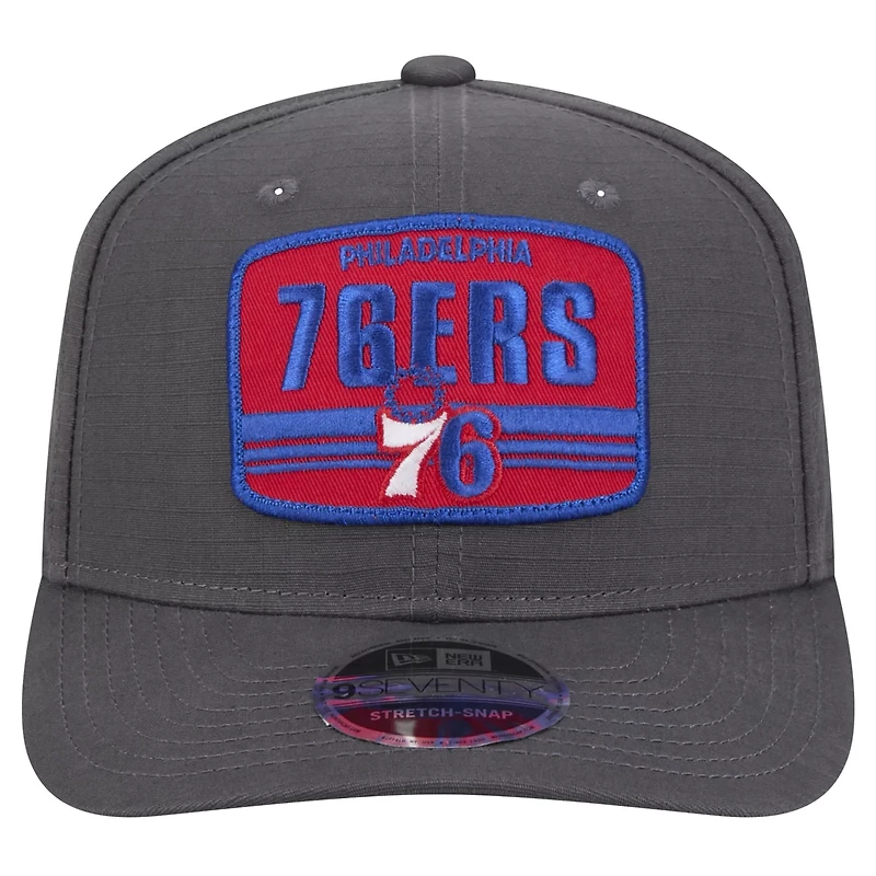 New Era Philadelphia 76ers Team Elevated Patch 9SEVENTY Adjustable Hat