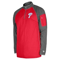 New Era Philadelphia Phillies Father's Day Raglan Quarter-Zip Top