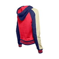 New Era Philadelphia Phillies Throwback Cropped Raglan Pullover Hoodie